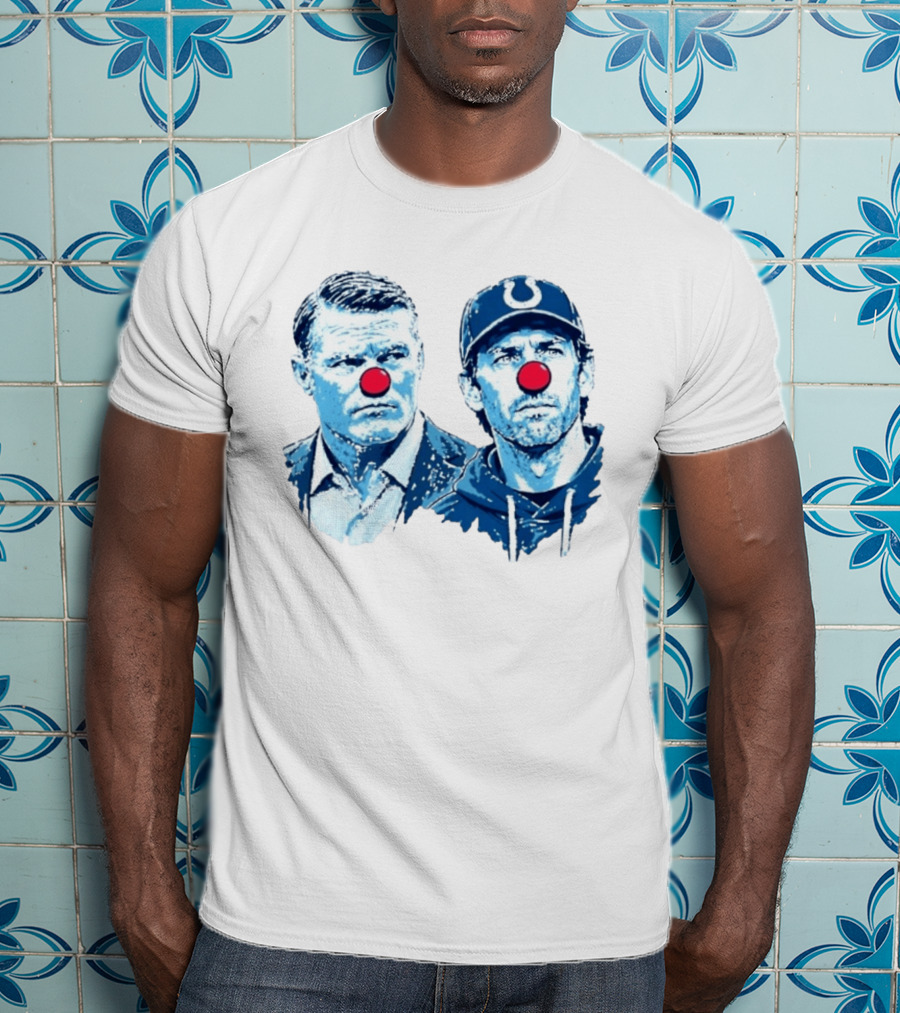 Chris Ballard Shane Steichen Clown Red Nose Football Colts T-Shirt