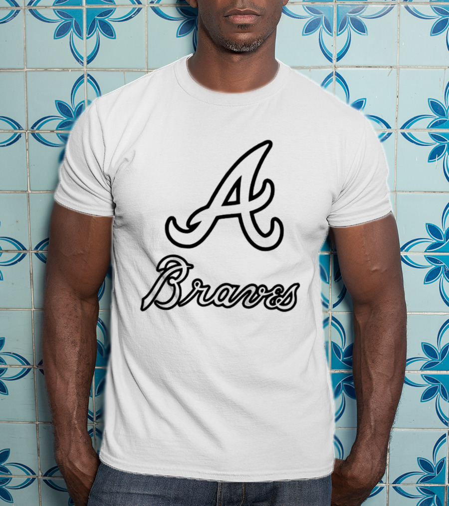 Chris Sale Wearing Atlanta Braves A Town Down Peace Up Two Sided T-Shirt