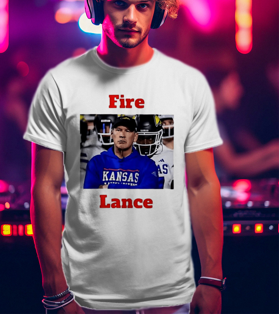 Fire Lance Kansas Jayhawks Football Coach Kansas T-Shirt