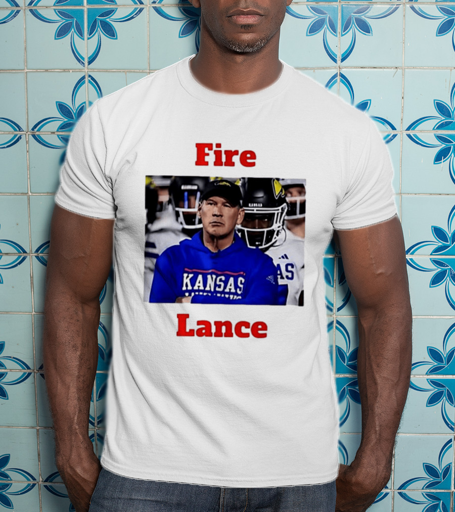 Fire Lance Kansas Jayhawks Football Coach Kansas T-Shirt