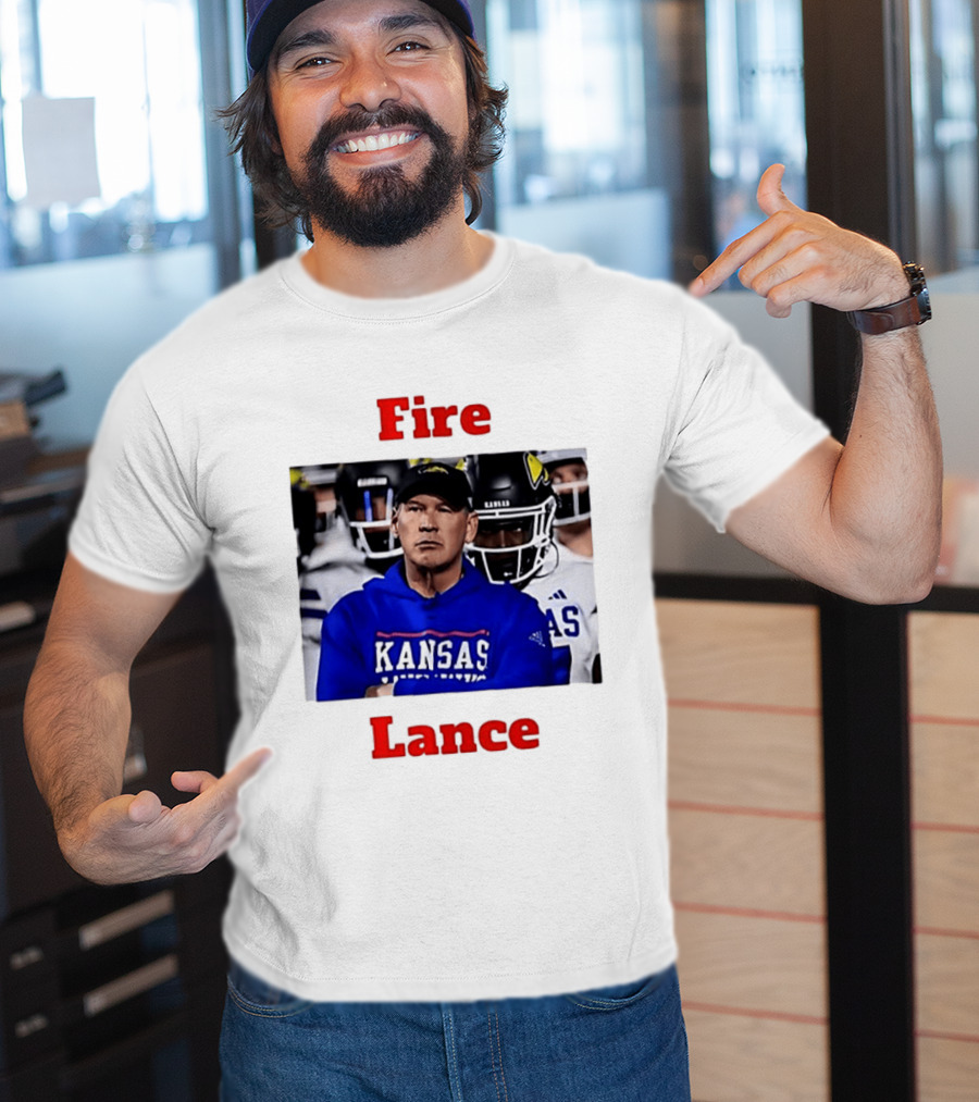 Fire Lance Kansas Jayhawks Football Coach Kansas T-Shirt