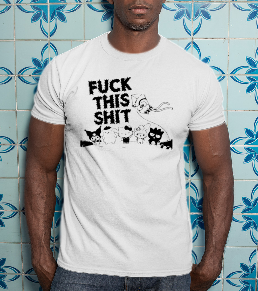 Sanrio Hello Kitty Characters 'Fuck This Shit' Cartoon T-Shirt