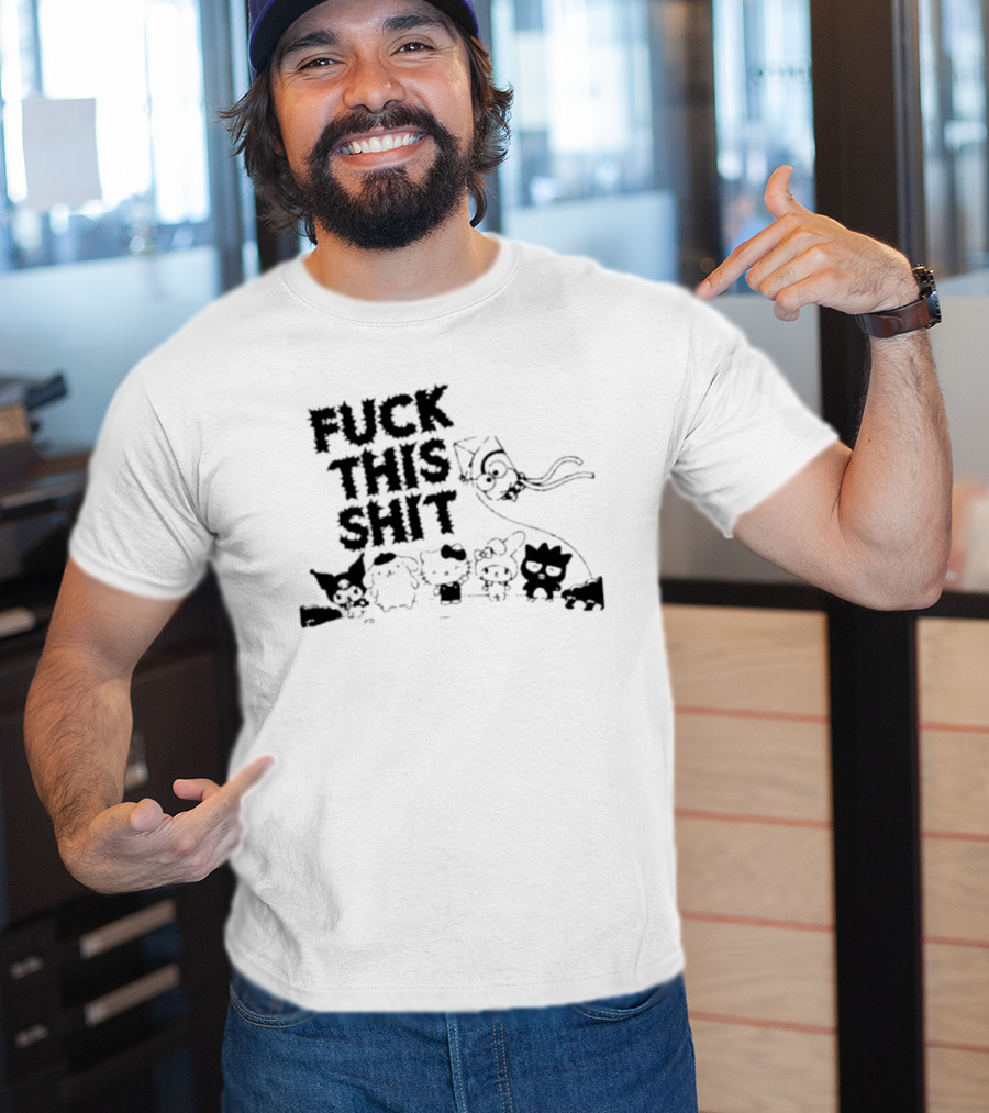 Sanrio Hello Kitty Characters 'Fuck This Shit' Cartoon T-Shirt