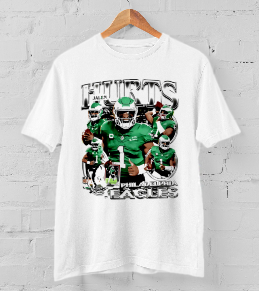 Jalen Hurts Philadelphia Eagles 2026 Hurts Player Collage T-Shirt