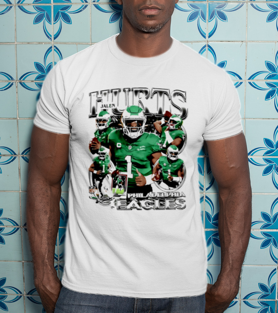 Jalen Hurts Philadelphia Eagles 2026 Hurts Player Collage T-Shirt