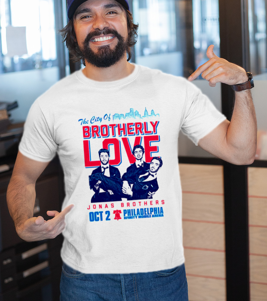 Jonas Brothers The City Of Brotherly Love Philadelphia Oct 7 Xfinity Live Arena T-Shirt