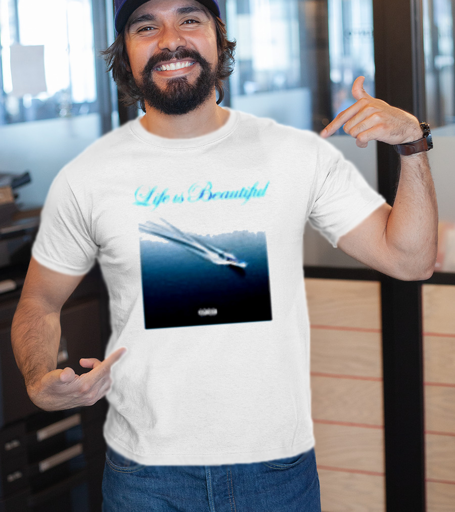 Life Is Beautiful Album White Larry June Shop T-Shirt