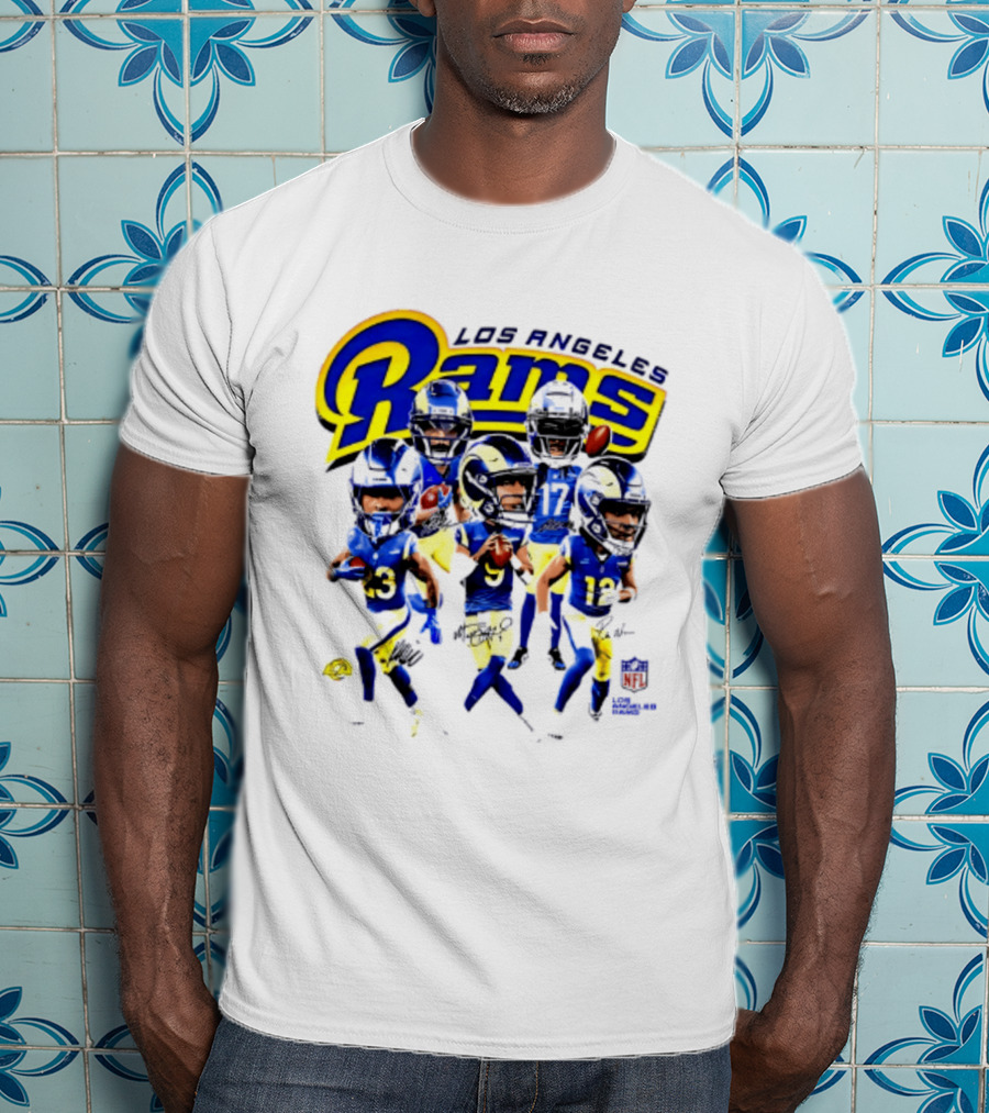 Los Angeles Rams 2026 Big Head NFL Players Collection T-Shirt