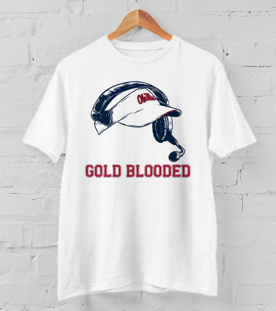Ole Miss Head Coach Visor Gold Blooded T-Shirt