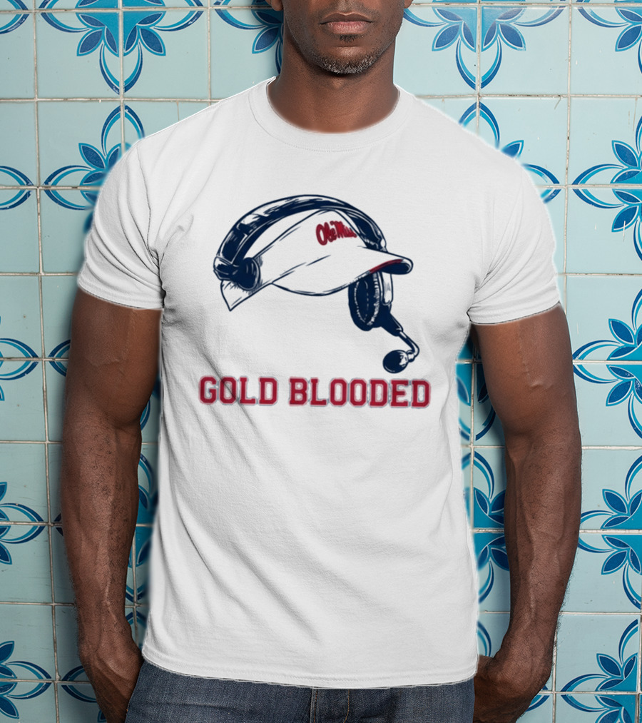 Ole Miss Head Coach Visor Gold Blooded T-Shirt