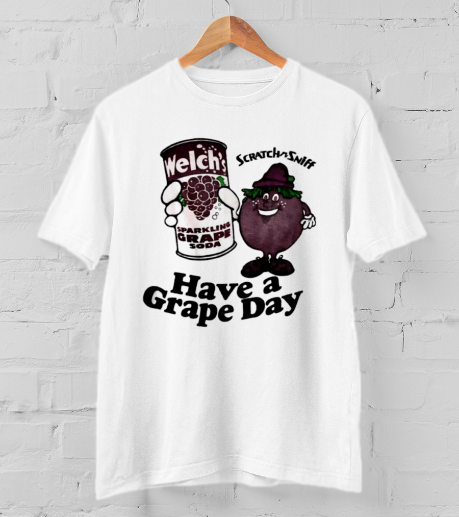 Welch's Scratch N Sniff Sparkling Grape Have A Grape Day T-Shirt