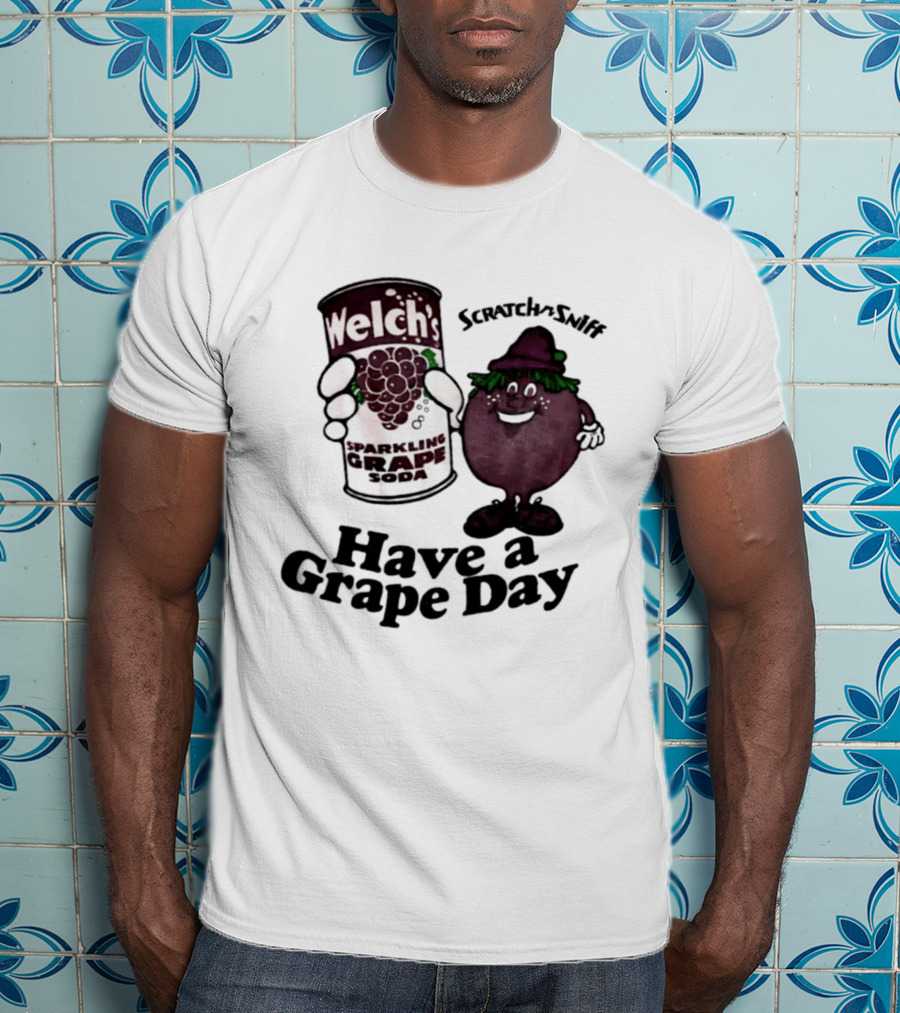 Welch's Scratch N Sniff Sparkling Grape Have A Grape Day T-Shirt