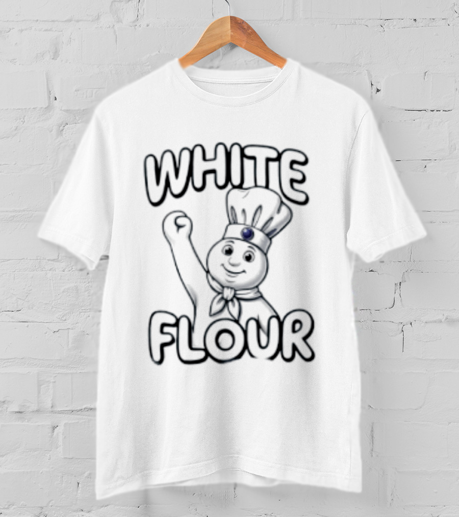 Pillsbury Doughboy White Flour Cartoon T-Shirt