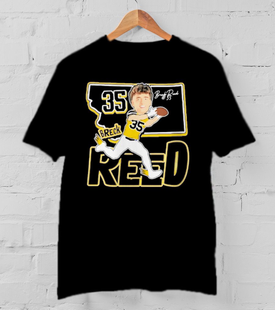 35 Breck Reed Montana State Bobcats Player Caricature 2026 T-Shirt