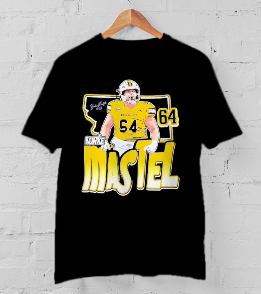 Burke Mastel 2026 Montana State Bobcats Player 64 Caricature T-Shirt