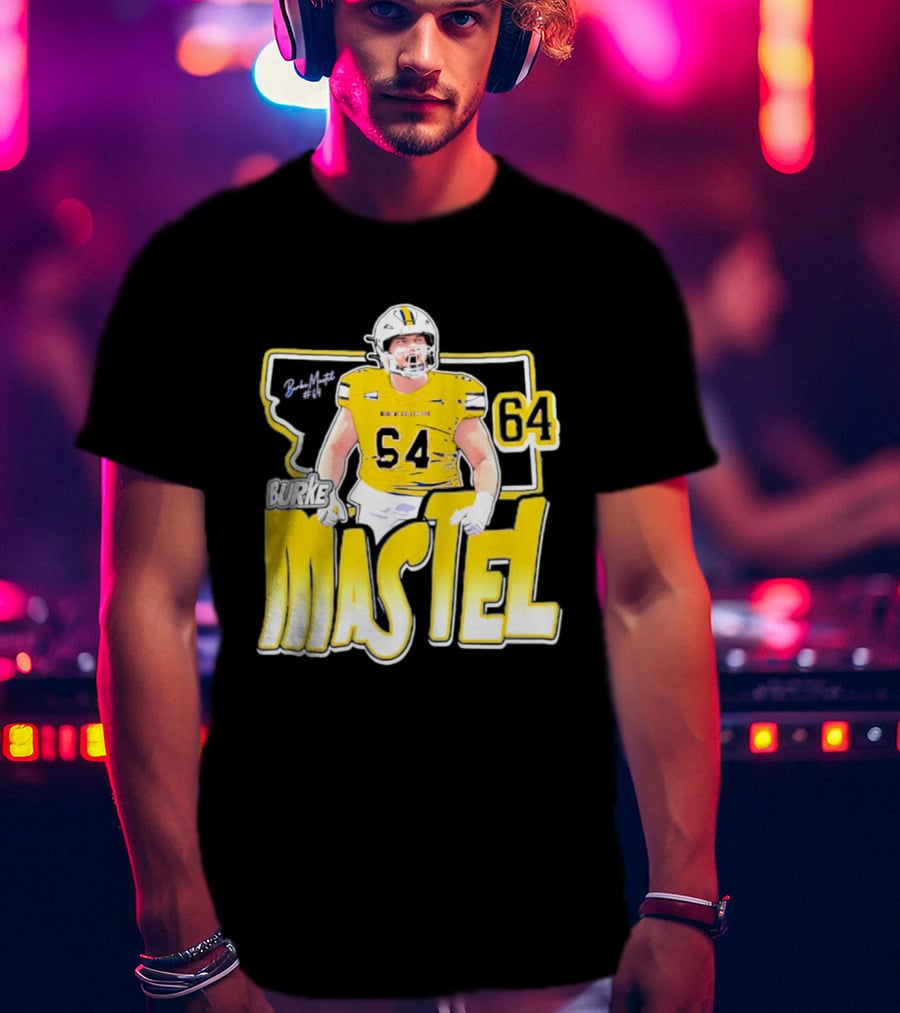 Burke Mastel 2026 Montana State Bobcats Player 64 Caricature T-Shirt