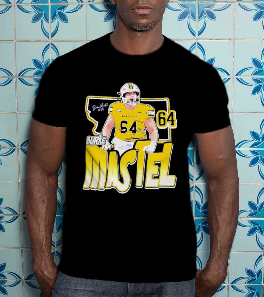 Burke Mastel 2026 Montana State Bobcats Player 64 Caricature T-Shirt