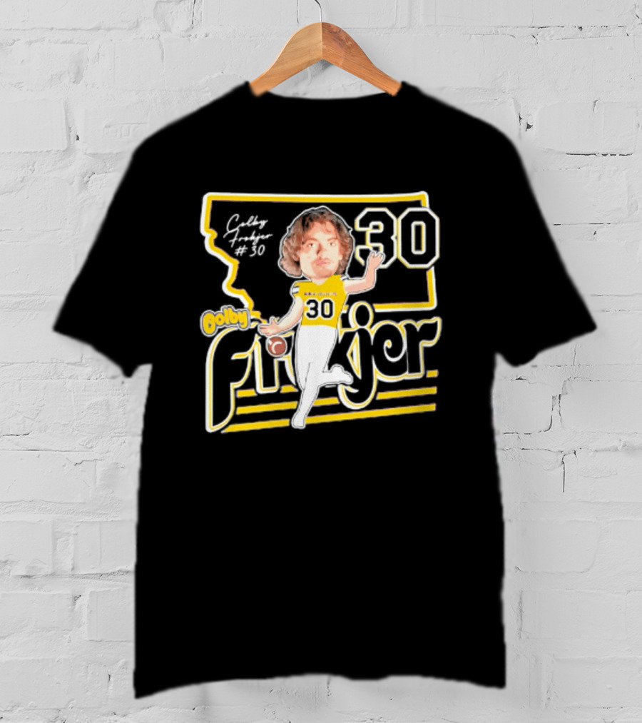 Colby Frokjer Montana State Bobcats 30 Player Caricature 2026 T-Shirt