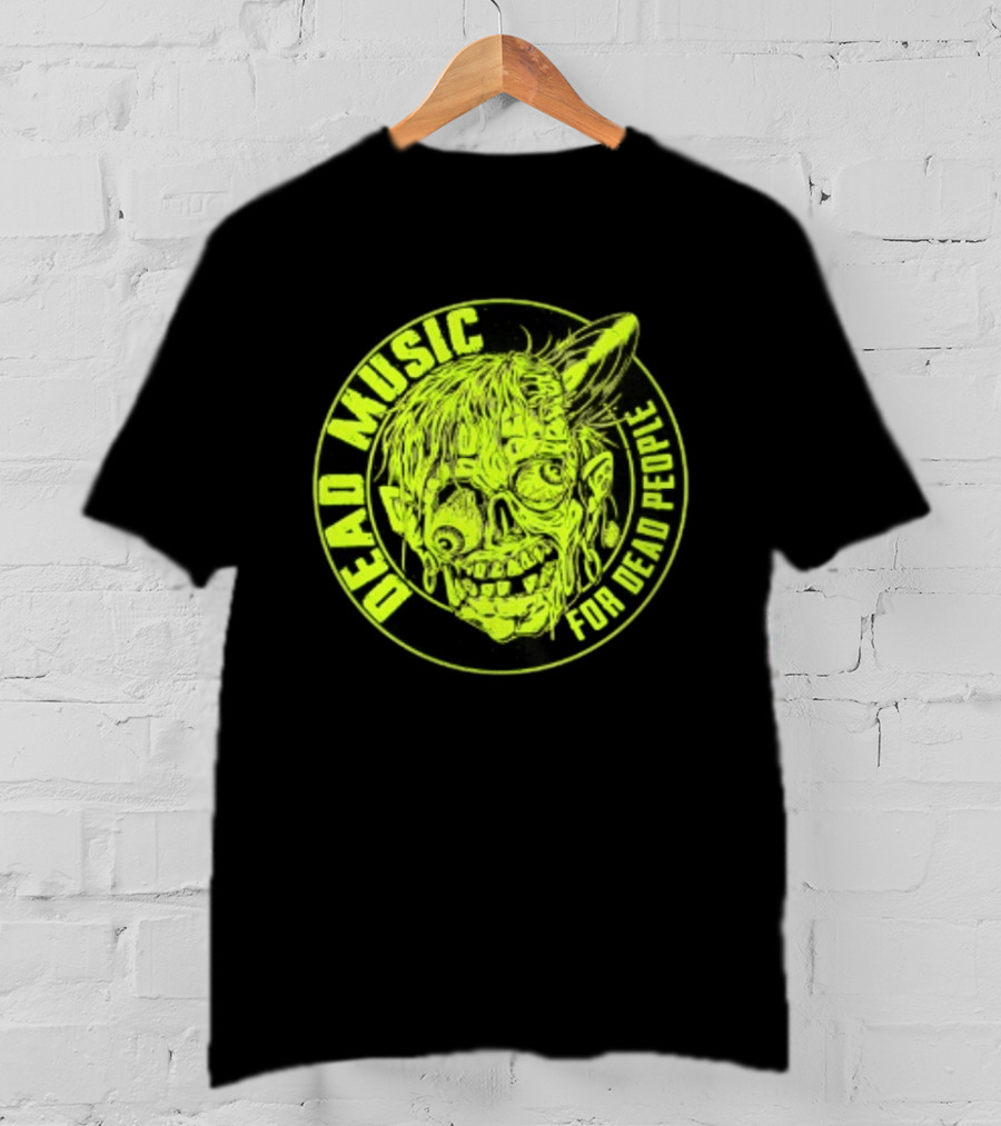 Zombie Vinyl Record Dead Music For Dead People T-Shirt