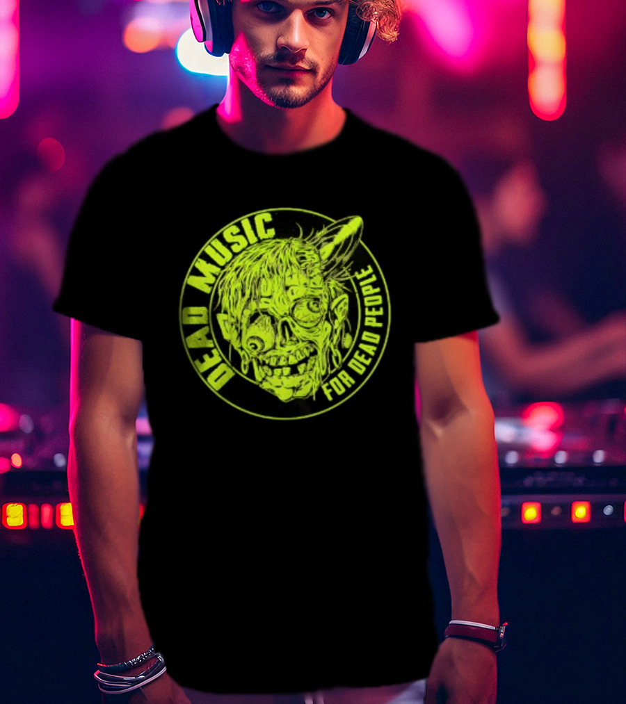 Zombie Vinyl Record Dead Music For Dead People T-Shirt