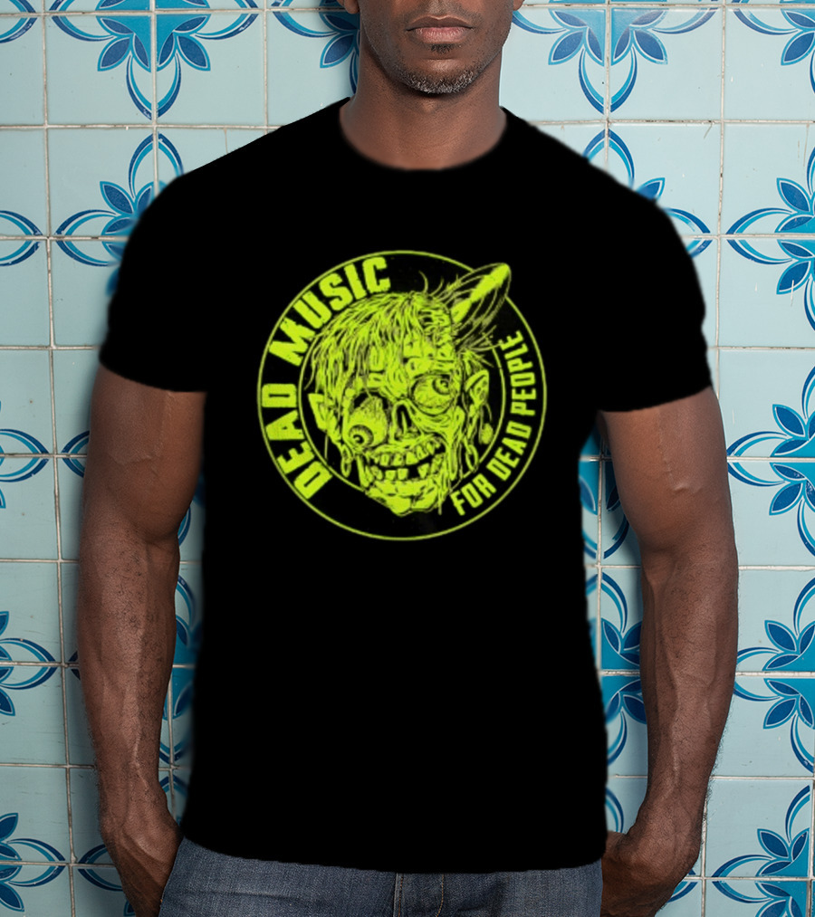 Zombie Vinyl Record Dead Music For Dead People T-Shirt