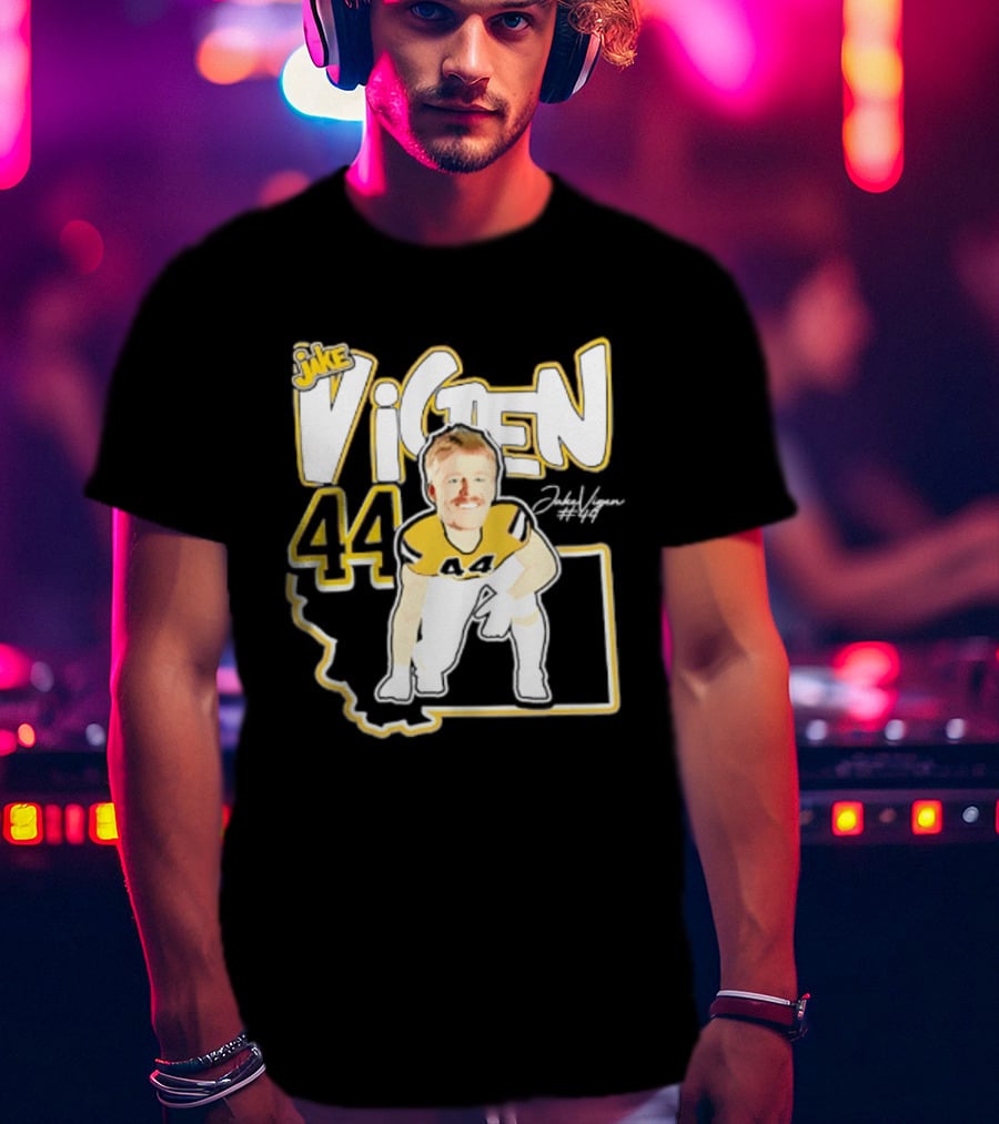 Jake Vigen 44 Montana State Bobcats Player 2026 Caricature T-Shirt