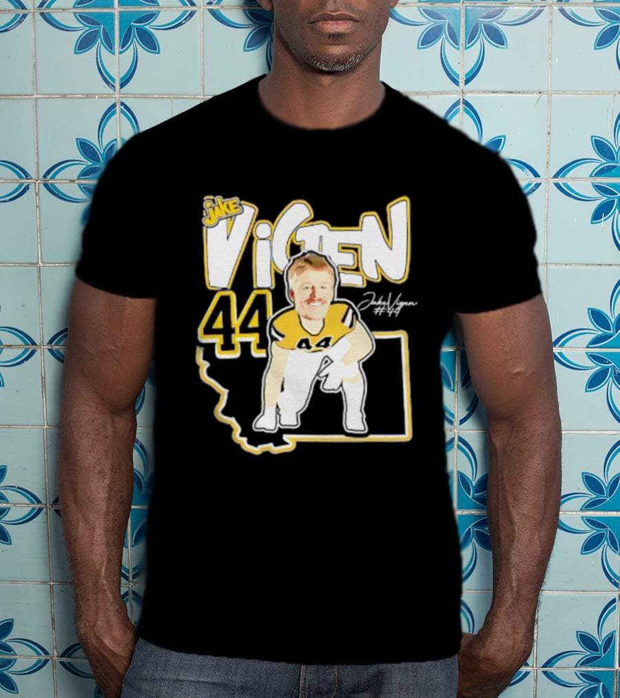 Jake Vigen 44 Montana State Bobcats Player 2026 Caricature T-Shirt