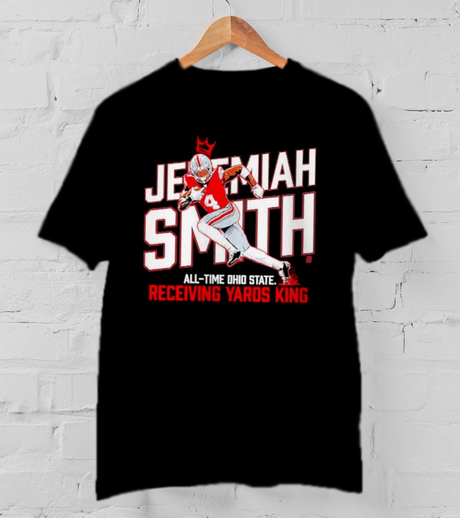Jeremiah Smith All Time Ohio State Receiving Yards King Football Glory T-Shirt