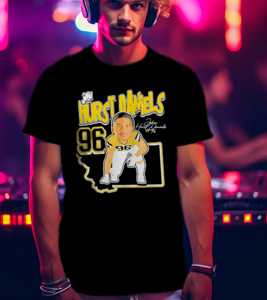 Montana State Bobcats 2026 Hurst Daniels 96 Player Caricature T-Shirt
