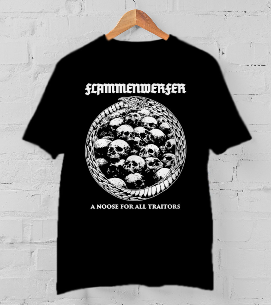 Flammenwerfer A Noose For All Traitors Skulls Circle T-Shirt