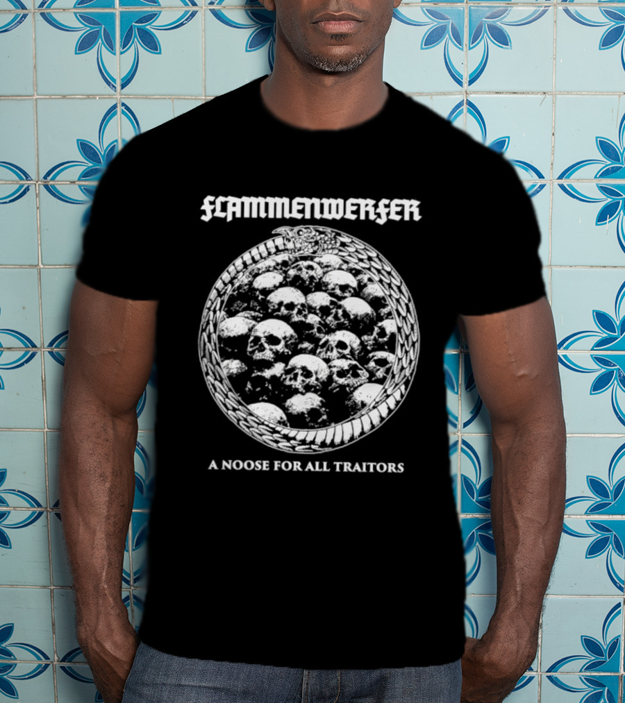 Flammenwerfer A Noose For All Traitors Skulls Circle T-Shirt