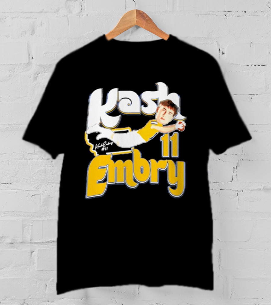Kash Embry 11 Montana State Bobcats Player Caricature 2026 T-Shirt