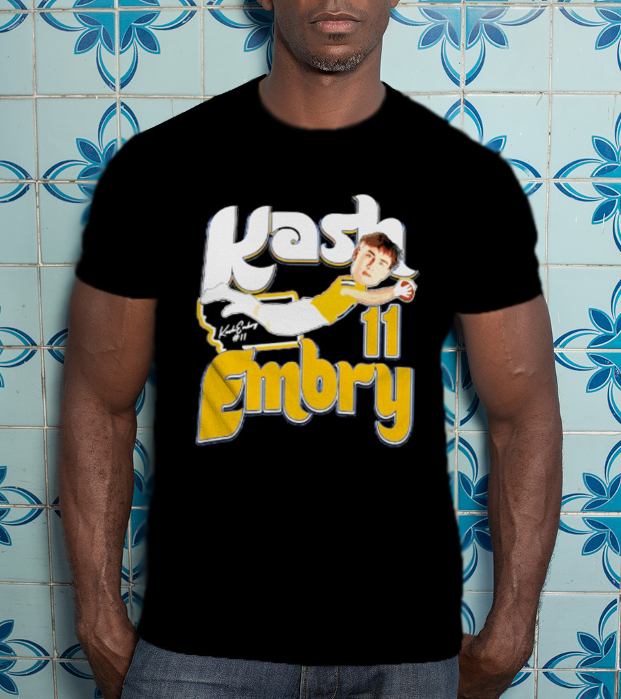 Kash Embry 11 Montana State Bobcats Player Caricature 2026 T-Shirt