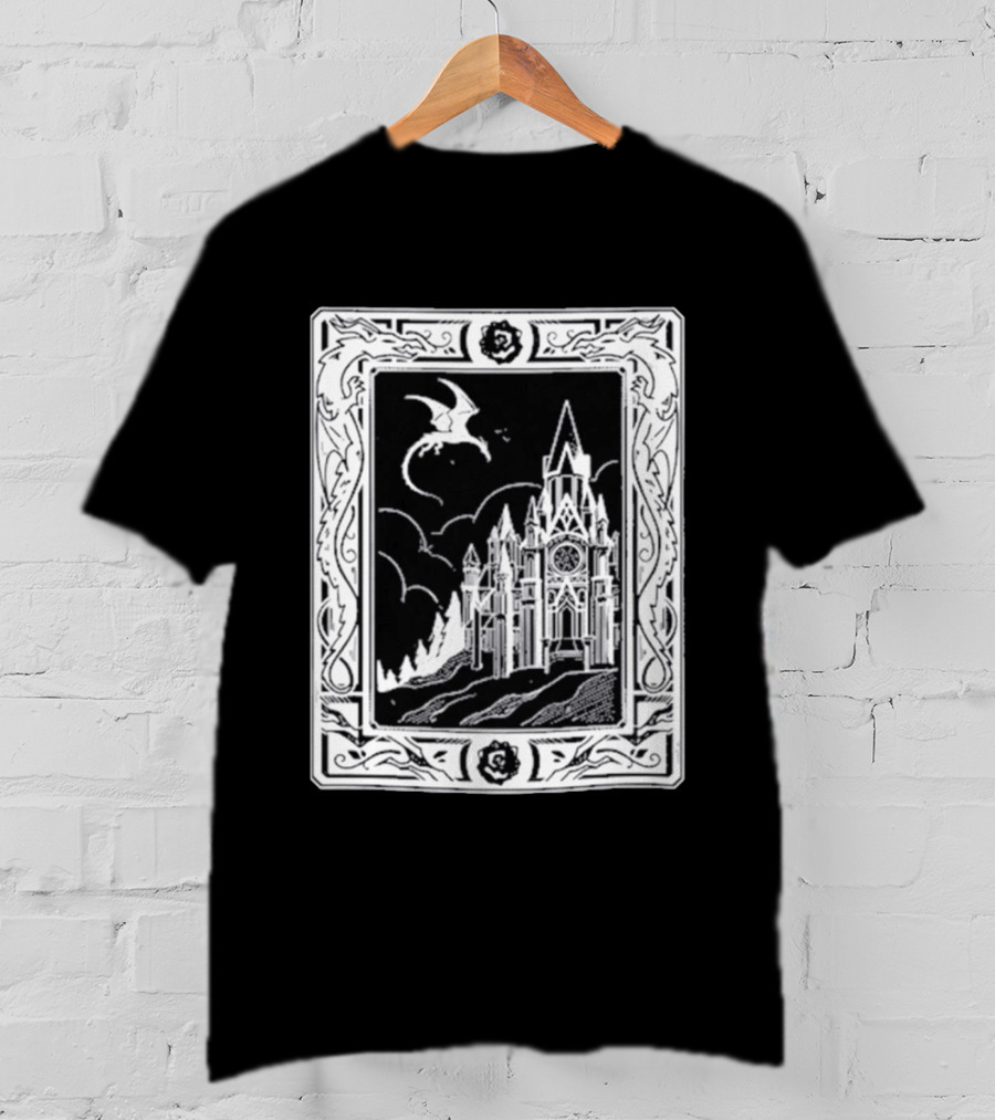 GeminiTay Castle Dragon Gothic Fantasy T-Shirt