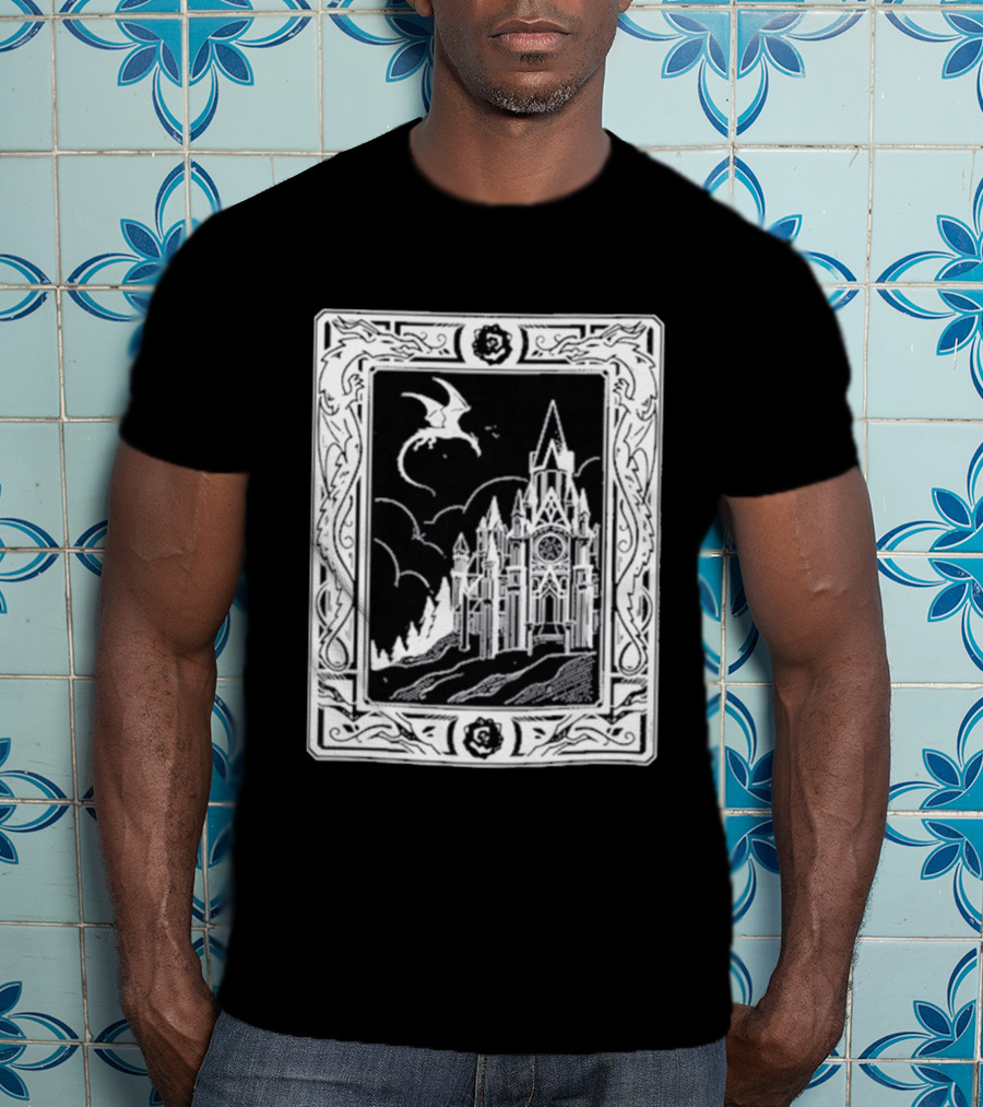 GeminiTay Castle Dragon Gothic Fantasy T-Shirt