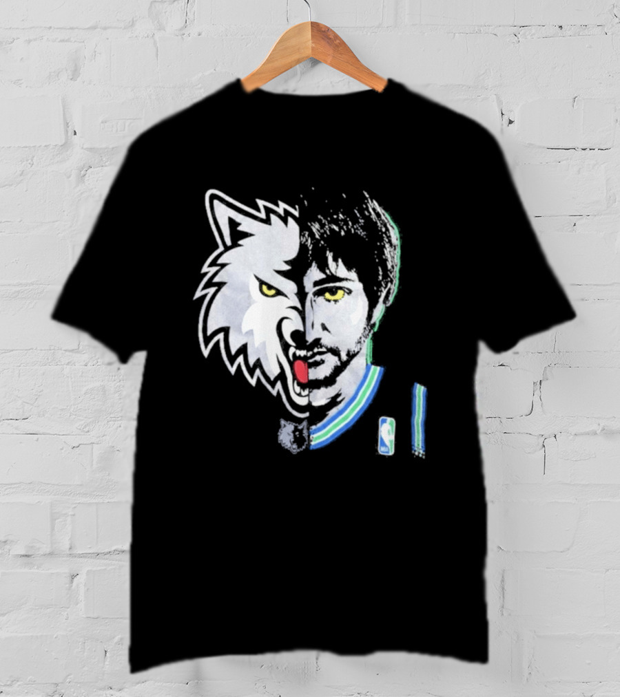 Majestic Ricky Rubio Minnesota Timberwolves NBA Game Face T-Shirt