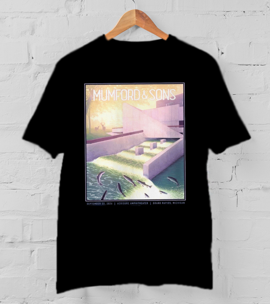 Mumford And Sons September 22 2026 Grand Rapids Acrisure Amphitheater Event T-Shirt