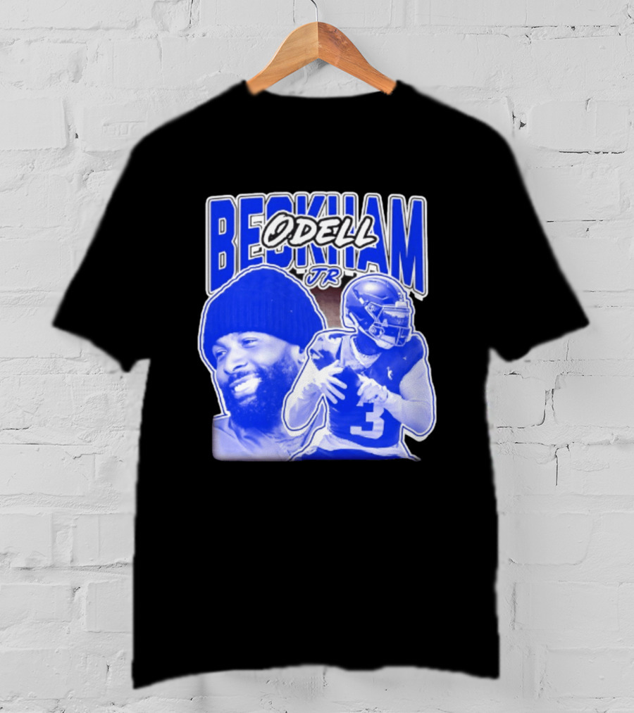 Odell Beckham Jr New York Giants Beckham JR Football Helmets Sports T-Shirt