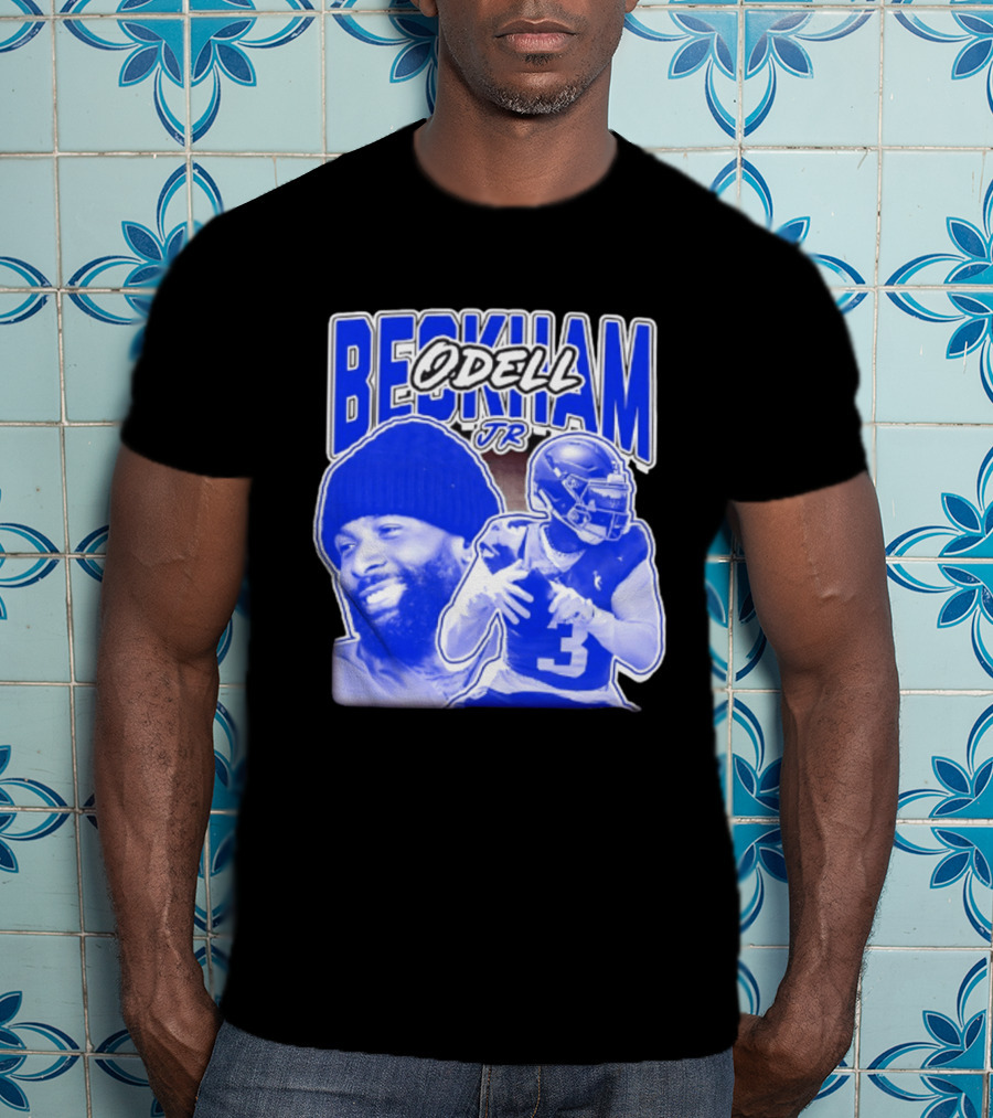 Odell Beckham Jr New York Giants Beckham JR Football Helmets Sports T-Shirt