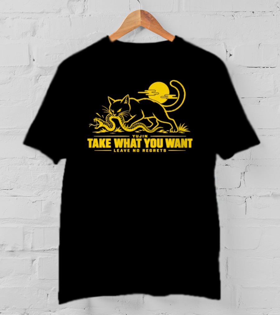 Yujin Take What You Want Leave No Regrets Cat And Snake Sun Scene T-Shirt