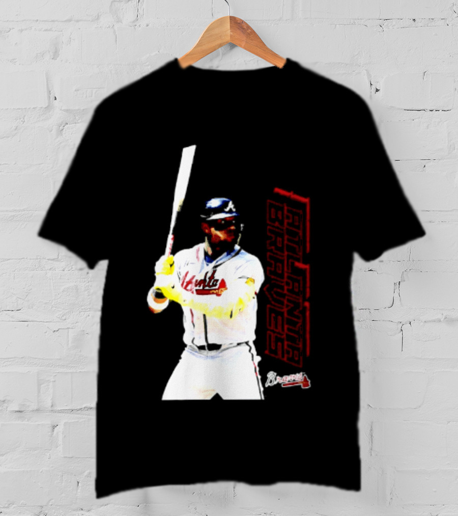 Ronald Acuña Jr Atlanta Braves Swing Action Baseball Player T-Shirt