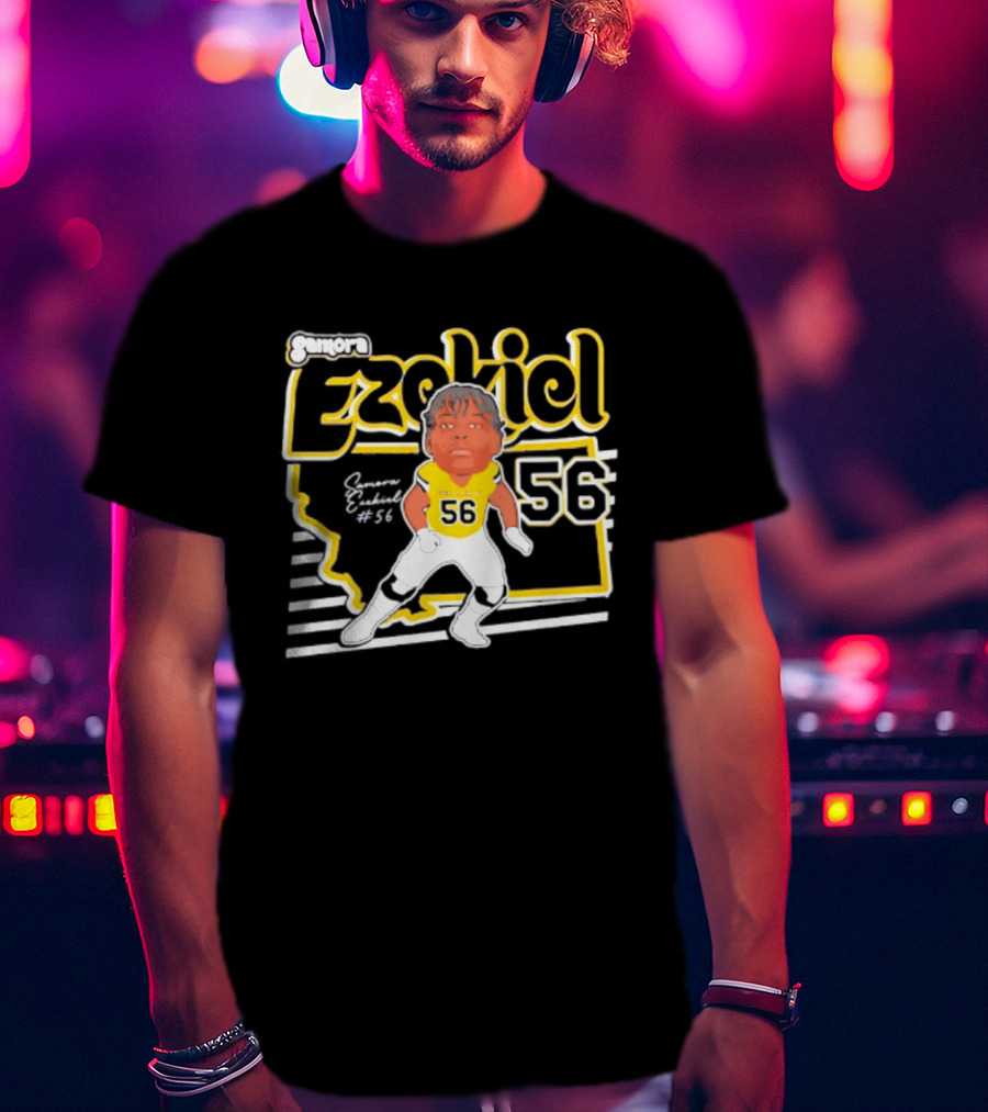 Ezekiel Montana State Bobcats Player 56 Samora 2026 Caricature T-Shirt