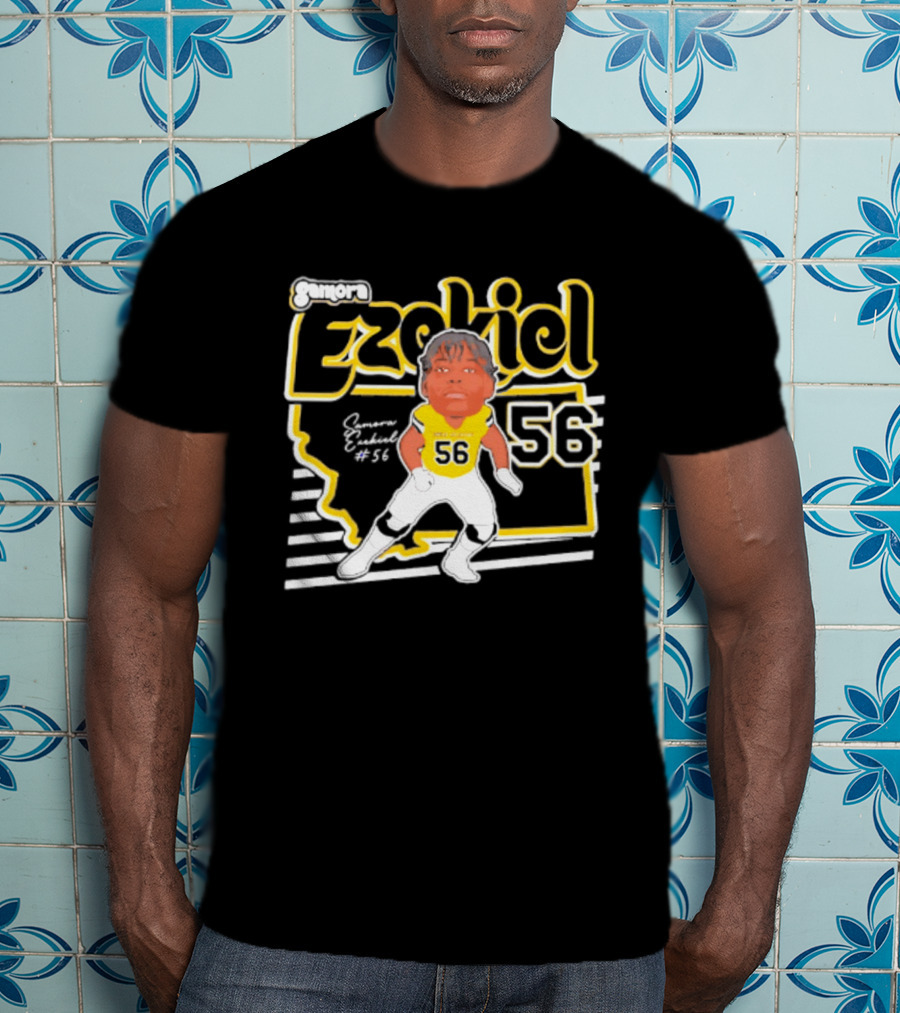 Ezekiel Montana State Bobcats Player 56 Samora 2026 Caricature T-Shirt