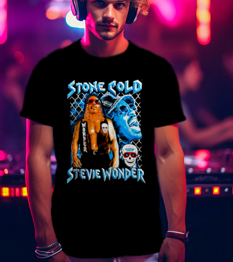 Stone Cold Stevie Wonder Iconic Mashup Legend T-Shirt
