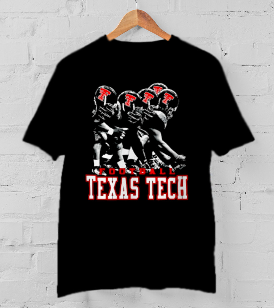 Texas Tech Red Raiders Football NCAA Team Helmets T-Shirt