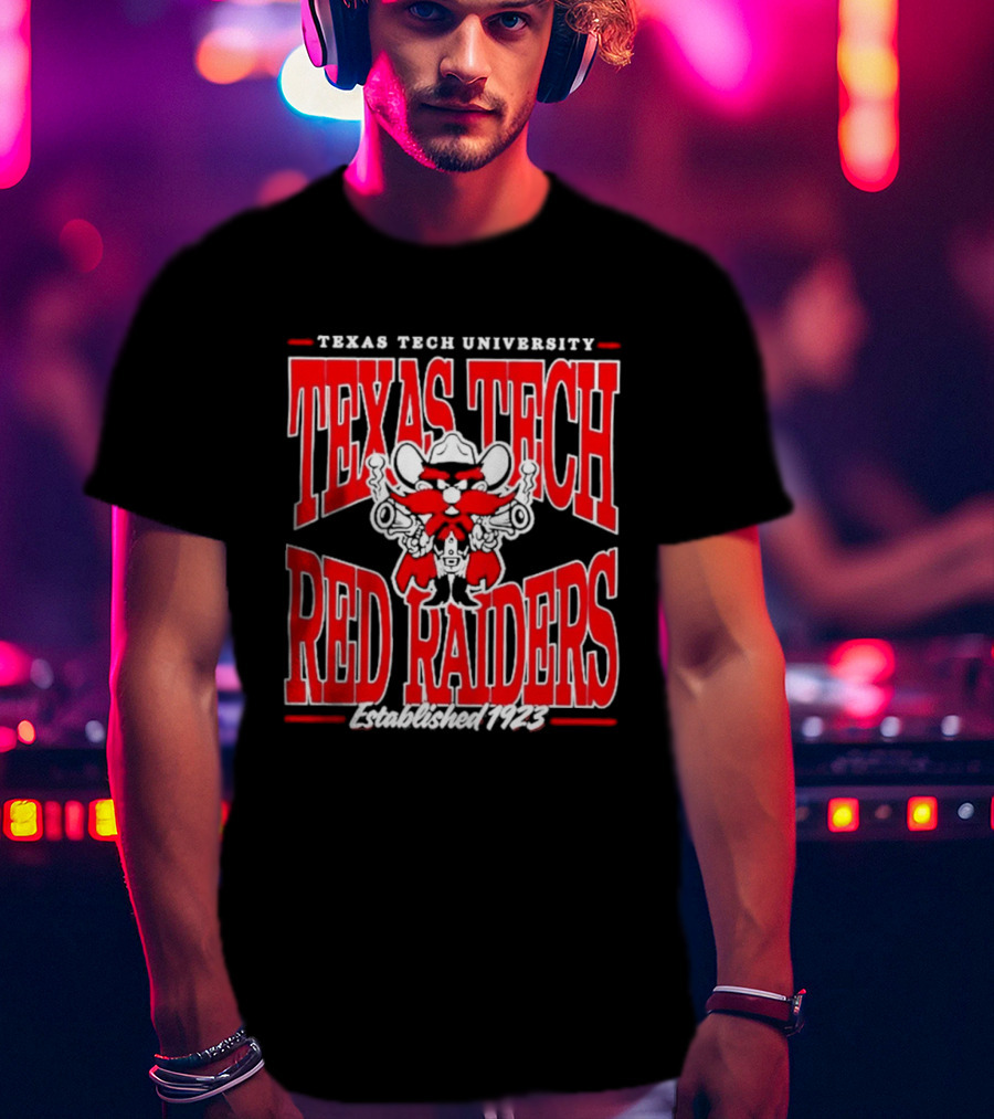 Texas Tech University Red Raiders Guns Up Texas Tech Red Raiders Established 1923 T-Shirt