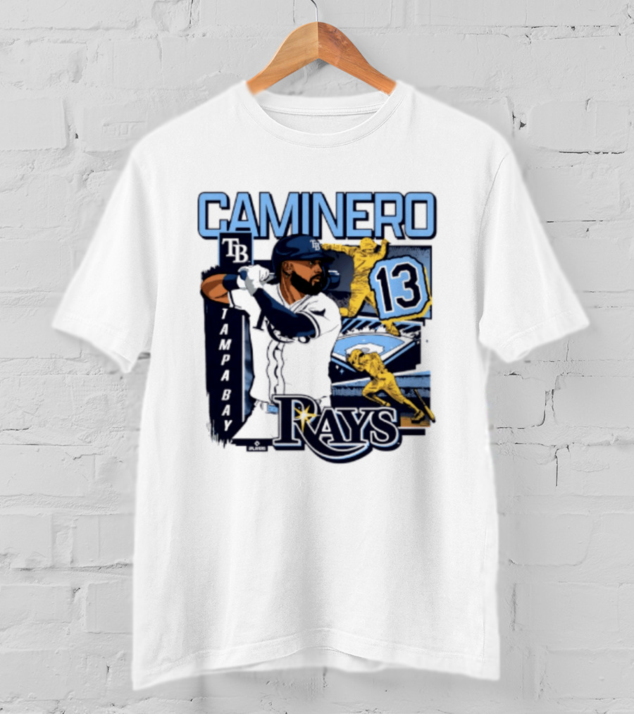 Caminero Tampa Bay Rays 13 Baseball Player T-Shirt