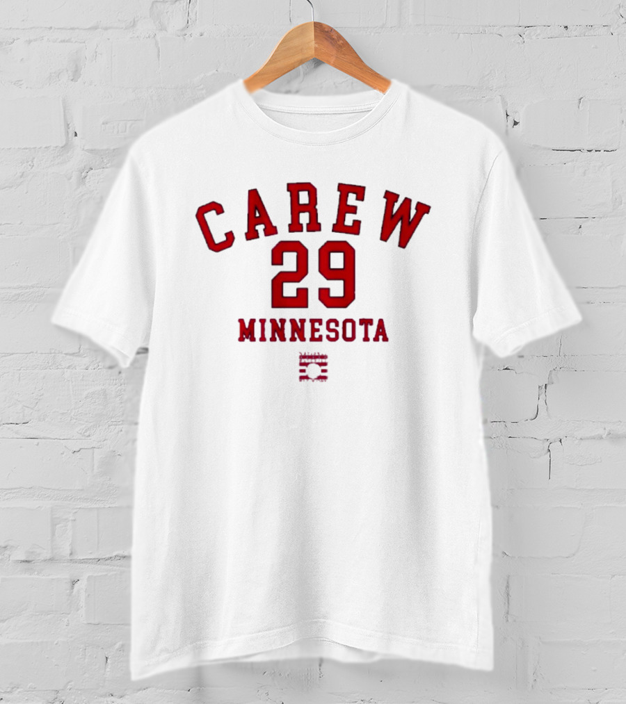Carew 29 Minnesota Baseball Legend T-Shirt
