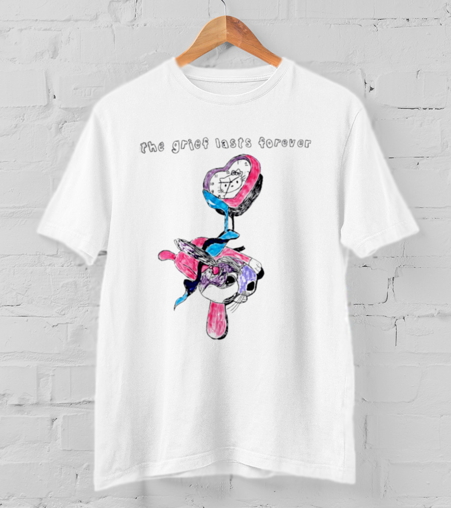 The Grief Lasts Forever Heart Bunny T-Shirt