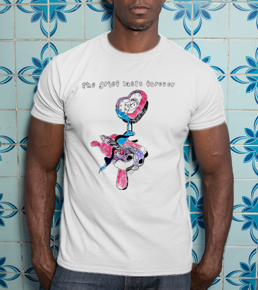 The Grief Lasts Forever Heart Bunny T-Shirt